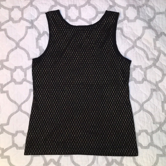 Gold and Black Muscle Tank Top - Picture 4 of 5